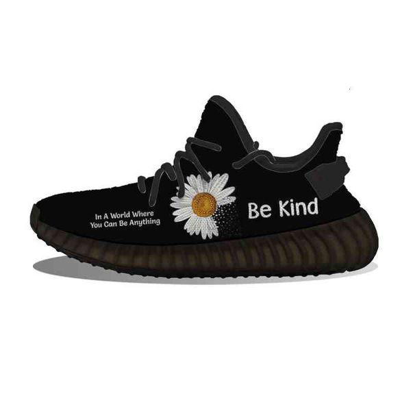 diy custom white daisy be kind running shoes mesh printed mens womens trainers outdoor sports sneakers, Black;white
diy custom white daisy be kind running shoes mesh printed mens womens trainers outdoor sports sneakers, Black;white