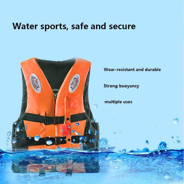 life vest & buoy double-breasted jacket water sports snorkeling swimming boating fishing equipment with whistle rescue buoyancy vest20
life vest & buoy double-breasted jacket water sports snorkeling swimming boating fishing equipment with whistle rescue buoyancy vest20