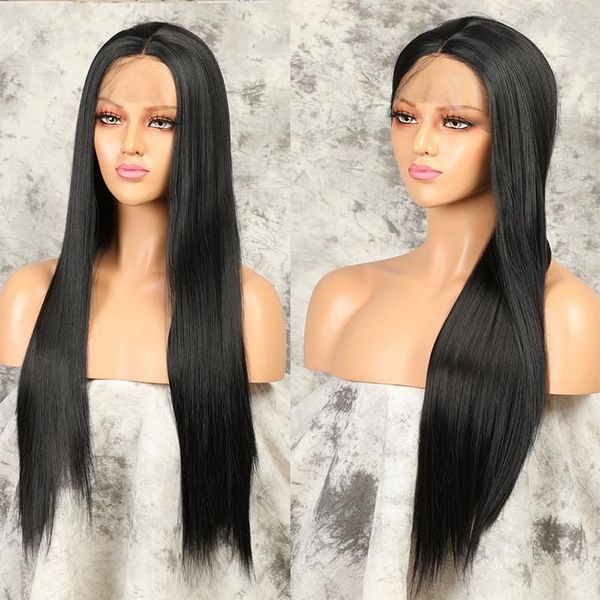 synthetic wigs 180% density 26 inch long silky straight natural black lace front wig for women daily cosplay heat resistant soft
synthetic wigs 180% density 26 inch long silky straight natural black lace front wig for women daily cosplay heat resistant soft