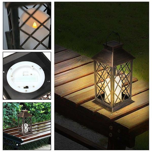 

2021 new prova dwaterproof gua luz do jardim led lanterna pendurado ao ar livre vela lmpada movido a energia solar lmpadas tu24