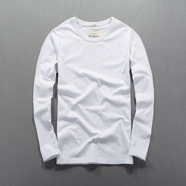 2021 autumn new men's cotton t-shirt long-sleeved round neck solid color t shirt men brand fashion soft tshirt mens chemise 8nev, White
2021 autumn new men's cotton t-shirt long-sleeved round neck solid color t shirt men brand fashion soft tshirt mens chemise 8nev, White