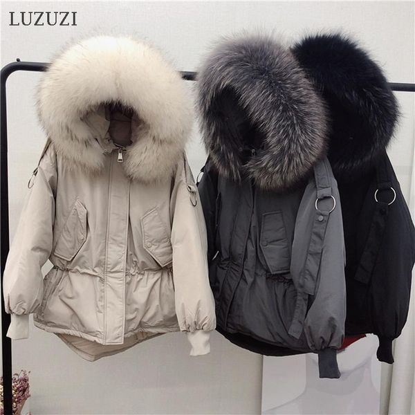 luzuzi large natural raccoon fur women down jacket 2021 winter thick 90% white duck down parka female hooded warm coat outerwear, Black
luzuzi large natural raccoon fur women down jacket 2021 winter thick 90% white duck down parka female hooded warm coat outerwear, Black