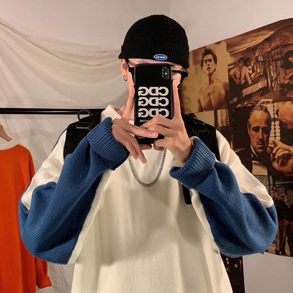 2021 autumn neploha winter new men's casual o-neck woman streetwear oversize warm pullovers male long sleeve sw 1cdw, White;black
2021 autumn neploha winter new men's casual o-neck woman streetwear oversize warm pullovers male long sleeve sw 1cdw, White;black