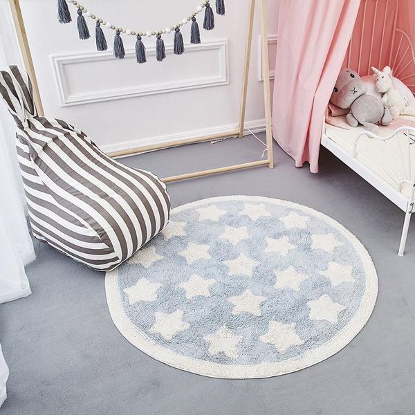 ins nordic star hand-woven mat infantil tapete living room cotton floor mat kilim bedroom soft blue rugs for children home decor
ins nordic star hand-woven mat infantil tapete living room cotton floor mat kilim bedroom soft blue rugs for children home decor