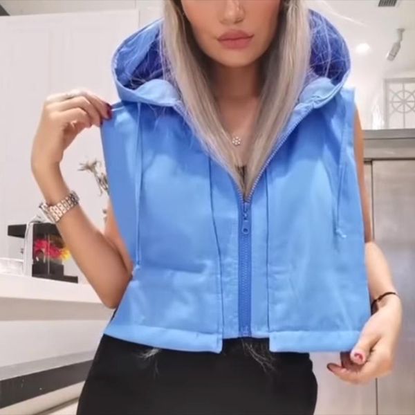 women's vests novalya casual loose hooded women fashion solid coats elegant tie belt light cotton short female ladies, Black;white
women's vests novalya casual loose hooded women fashion solid coats elegant tie belt light cotton short female ladies, Black;white