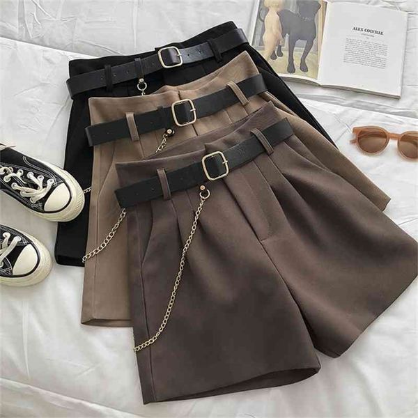 casual comfortable elegant wild shorts with belt women's woolen shorts autumn winter slim wide leg a-line shorts 210611, White;black
casual comfortable elegant wild shorts with belt women's woolen shorts autumn winter slim wide leg a-line shorts 210611, White;black