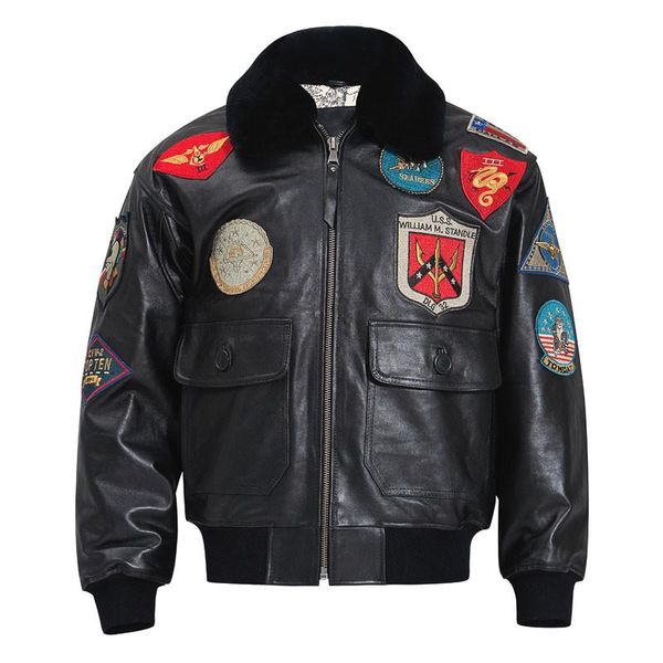 men's leather & faux 2021 black gun genuine jacket men military style europe size xxl real natural thick cowhide winter aviation coat
men's leather & faux 2021 black gun genuine jacket men military style europe size xxl real natural thick cowhide winter aviation coat