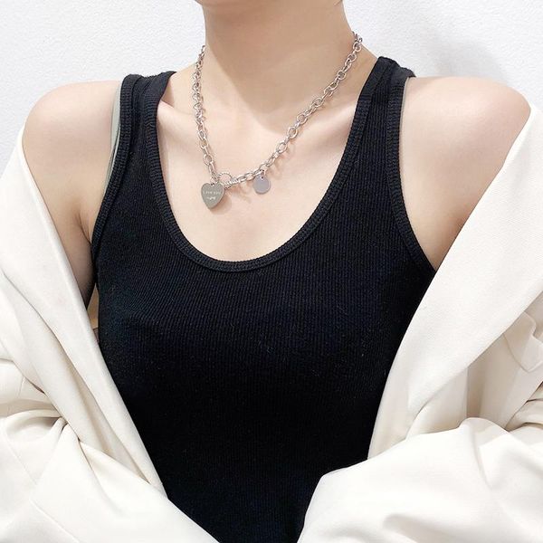 chains short love necklace women's tide network red ins hip-hop autumn and winter model does not drop, Silver
chains short love necklace women's tide network red ins hip-hop autumn and winter model does not drop, Silver