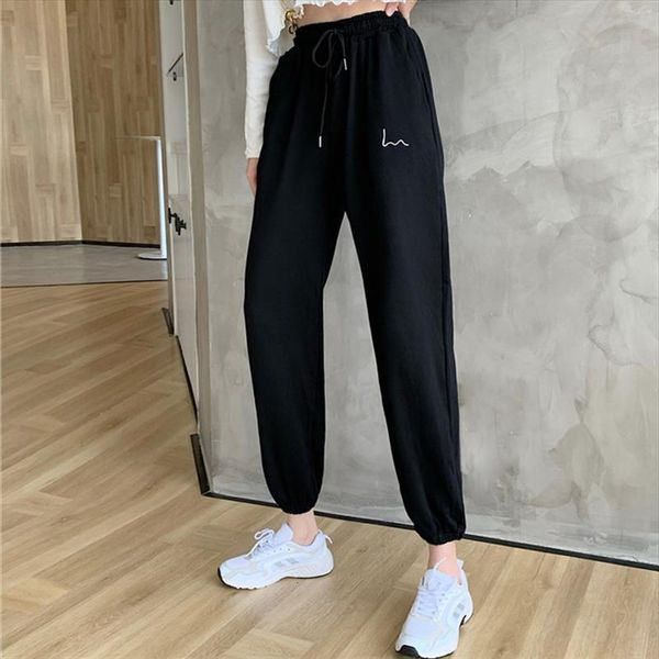 jogging trousers casual sweatpants women pants jogger black gray fitness workout running sporting clothing, Black;white
jogging trousers casual sweatpants women pants jogger black gray fitness workout running sporting clothing, Black;white