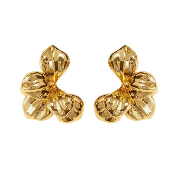 fashion earrings designer new jewelry ins three dimensional petal celebrity show temperament face repair metal flower, Golden
fashion earrings designer new jewelry ins three dimensional petal celebrity show temperament face repair metal flower, Golden