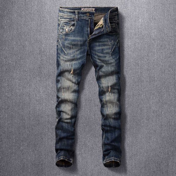 men's jeans fashion streetwear elastic cotton retro black blue patchwork hip hop pants vintage designer slim ripped for jsk1
men's jeans fashion streetwear elastic cotton retro black blue patchwork hip hop pants vintage designer slim ripped for jsk1