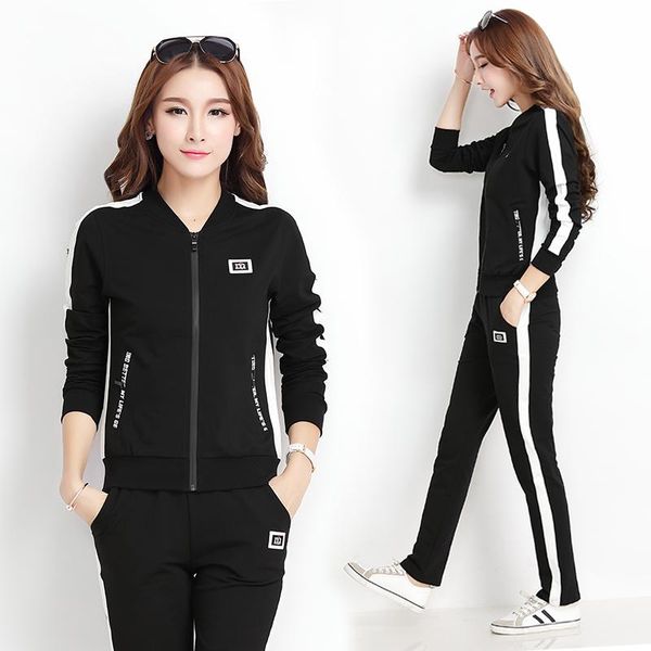 women's two piece pants casual 2 pieces set tracksuit o-neck zipper long sleeve and ladies outfits cotton sportswear female -3xl, White
women's two piece pants casual 2 pieces set tracksuit o-neck zipper long sleeve and ladies outfits cotton sportswear female -3xl, White