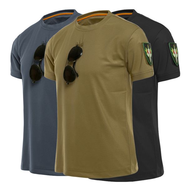 Men's outdoor sports tactical military mountaineering T-shirt, special loose cotton shirt, quick drying, short sve, solid,, White;black
Men's outdoor sports tactical military mountaineering T-shirt, special loose cotton shirt, quick drying, short sve, solid,, White;black