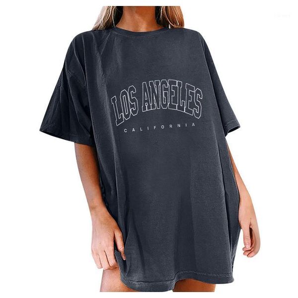 women's t-shirt vintage letter print t-shirts solid color plus size casual round neck oversized fashion loose short sleeve, White
women's t-shirt vintage letter print t-shirts solid color plus size casual round neck oversized fashion loose short sleeve, White