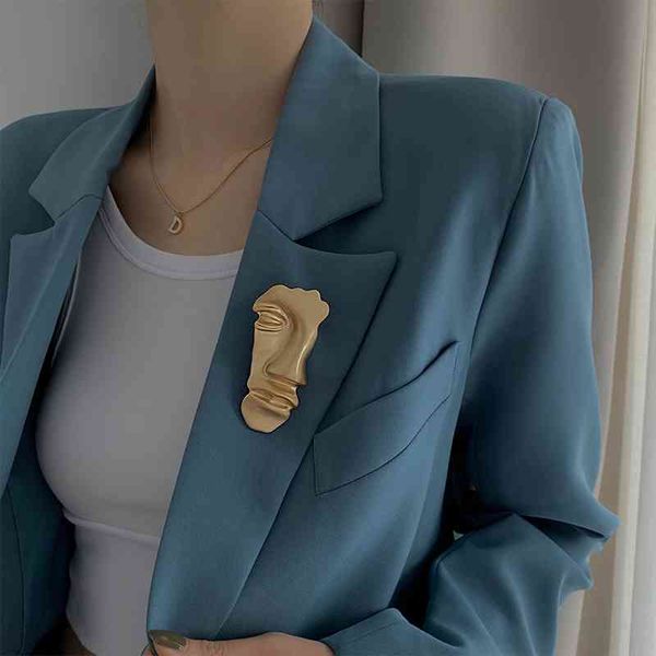 fashion abstract face pin tide women luxury metal brooch suit accessories jewelry simple broche, Gray
fashion abstract face pin tide women luxury metal brooch suit accessories jewelry simple broche, Gray