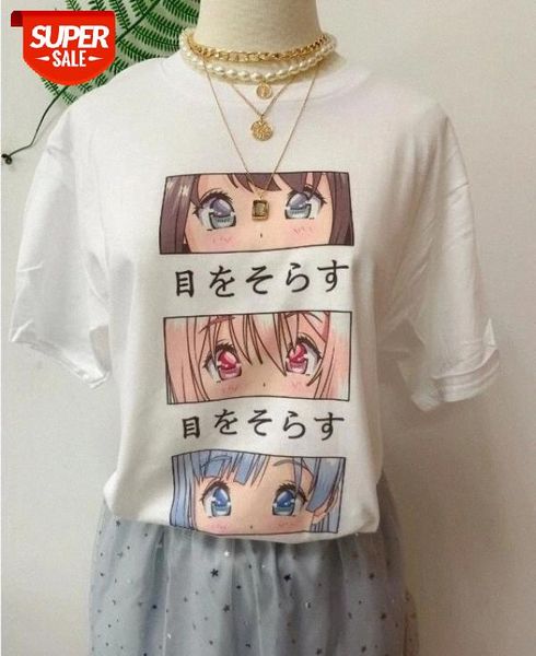 sunfiz hjn look away anime girl eyes print t-shirt women's kawaii aesthetic japanese anime tee harajuku style 90s shirt #sh5f, White
sunfiz hjn look away anime girl eyes print t-shirt women's kawaii aesthetic japanese anime tee harajuku style 90s shirt #sh5f, White