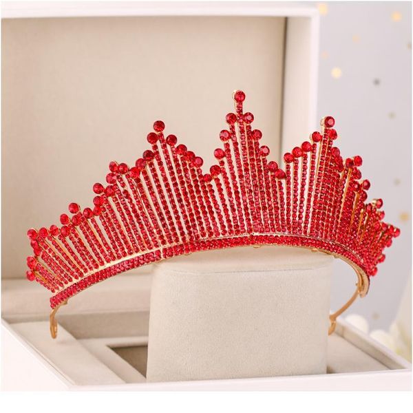red rhinestone crystal wedding crown bride tiaras and crowns queen diadem pageant party crown bridal hair jewelry acc qyluti, Silver
red rhinestone crystal wedding crown bride tiaras and crowns queen diadem pageant party crown bridal hair jewelry acc qyluti, Silver