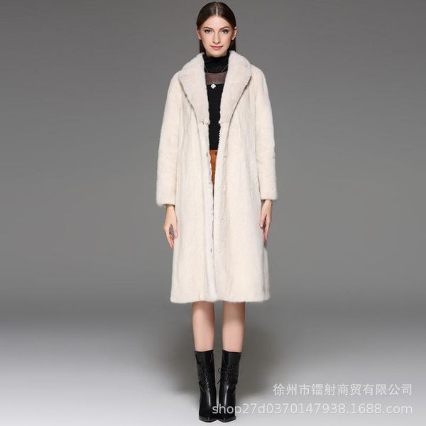 women's fur & faux elegant windproof outdoor women winter jacket mink velvet fashion warm female long parkers thicken beige coat, Black 
women's fur & faux elegant windproof outdoor women winter jacket mink velvet fashion warm female long parkers thicken beige coat, Black