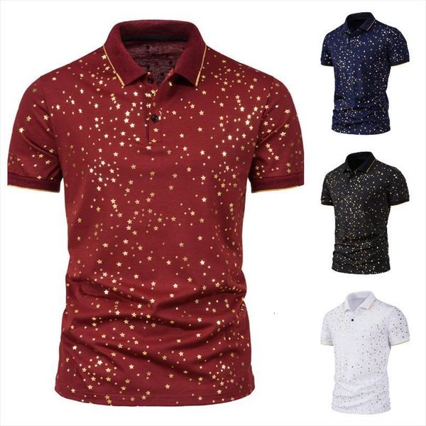 summer fashion polka dot men polo print lapel and slim business casual short sleeves mens shirt, White;black
summer fashion polka dot men polo print lapel and slim business casual short sleeves mens shirt, White;black
