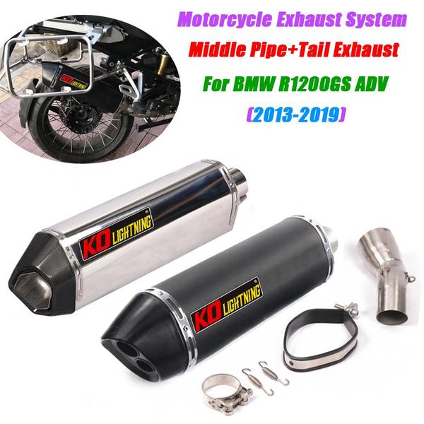 motorcycle exhaust system silp on for r1200gs 2013-2021 middle link pipe tail muffler non-destructive installation
motorcycle exhaust system silp on for r1200gs 2013-2021 middle link pipe tail muffler non-destructive installation