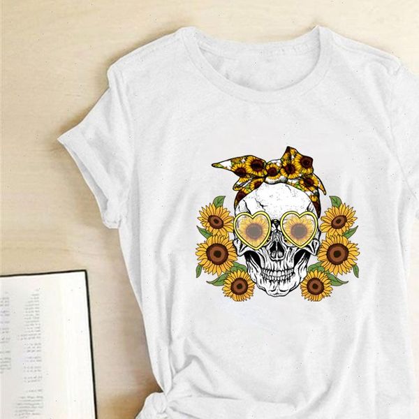 vogue skull sunflowers print t shirts women summer 2021 graphic tees gothic shirts for women loose aesthetic clothes ropa mujer, White
vogue skull sunflowers print t shirts women summer 2021 graphic tees gothic shirts for women loose aesthetic clothes ropa mujer, White