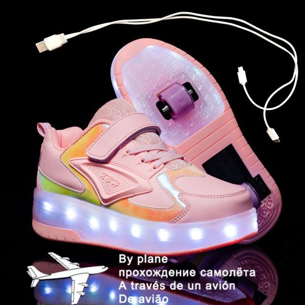athletic & outdoor 2021 28-41 usb charging children sneakers with 2 wheels girls boys led shoes kids roller skate, Black
athletic & outdoor 2021 28-41 usb charging children sneakers with 2 wheels girls boys led shoes kids roller skate, Black