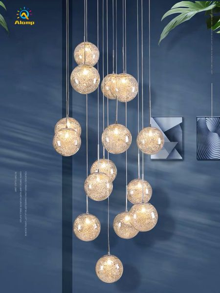 nordic light pendants globe glass chandeliers lighting 15/18/24/30/36 heads restaurant stair home l ceiling pendant lights fixture
nordic light pendants globe glass chandeliers lighting 15/18/24/30/36 heads restaurant stair home l ceiling pendant lights fixture
