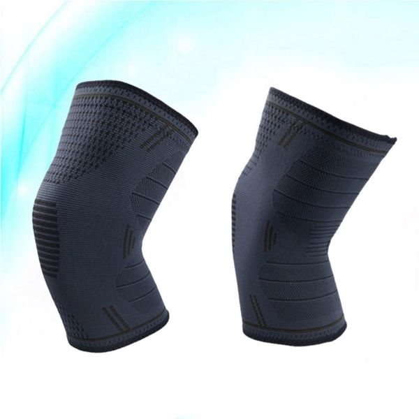 a pair of cycling knee support braces silicone non-slip sports kneepad fitness running elastic sports compression knee pad (rand, Black;gray
a pair of cycling knee support braces silicone non-slip sports kneepad fitness running elastic sports compression knee pad (rand, Black;gray