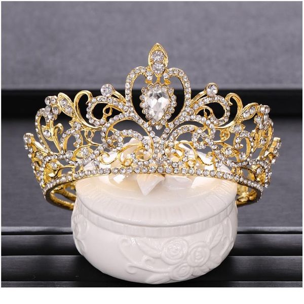 trendy bride crown baroque rhinestone crystal crown headband queen crown golden hair accessories bridal qylyqm, Silver
trendy bride crown baroque rhinestone crystal crown headband queen crown golden hair accessories bridal qylyqm, Silver