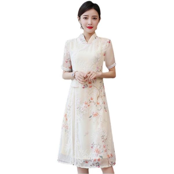 ethnic clothing 2021 chinese retro lace cheongsam stand-up collar double layer vietnam aodai dress elegant vintage floral wedding qipao, Red
ethnic clothing 2021 chinese retro lace cheongsam stand-up collar double layer vietnam aodai dress elegant vintage floral wedding qipao, Red