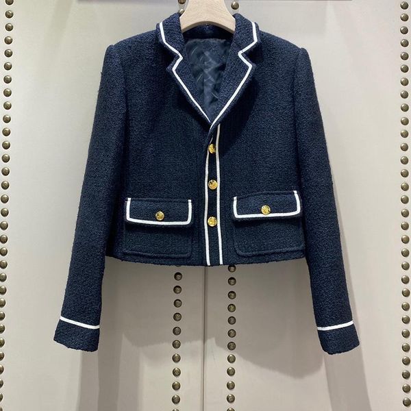 women's jackets tweed women turn down collar long sleeve autumn winter wool coats vintage office lady pockets jacket, Black;brown
women's jackets tweed women turn down collar long sleeve autumn winter wool coats vintage office lady pockets jacket, Black;brown