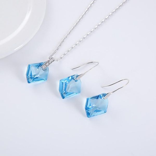 earrings & necklace 11.11 jewelry set made with austria crystal fashion brands wish stone design jewlery gift for birthday, Silver
earrings & necklace 11.11 jewelry set made with austria crystal fashion brands wish stone design jewlery gift for birthday, Silver