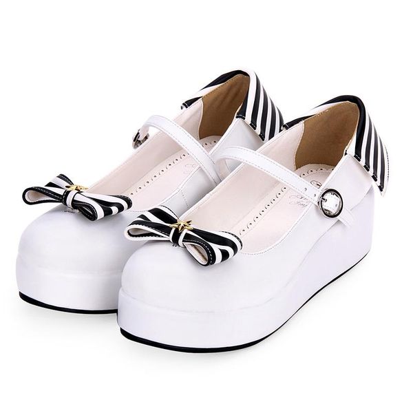 dress shoes japanese navy blue and white sailor lolita platform red bow pu leather round toe mary jane, Black
dress shoes japanese navy blue and white sailor lolita platform red bow pu leather round toe mary jane, Black