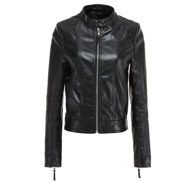 women's leather & faux jacket single washed pu motorcycle black slim female soft large coat
women's leather & faux jacket single washed pu motorcycle black slim female soft large coat