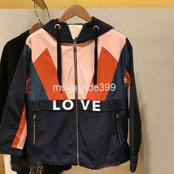 women's jackets france's m family 21 autumn and winter color blocking letter zipper drawstring hooded short work clothes windbreak, Black;brown
women's jackets france's m family 21 autumn and winter color blocking letter zipper drawstring hooded short work clothes windbreak, Black;brown