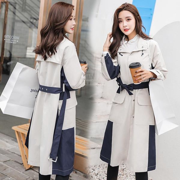 women's trench coats 2021 spring autumn women long coat turn down collar harajuku casaco feminino abrigo mujer femme d190818, Tan;black
women's trench coats 2021 spring autumn women long coat turn down collar harajuku casaco feminino abrigo mujer femme d190818, Tan;black