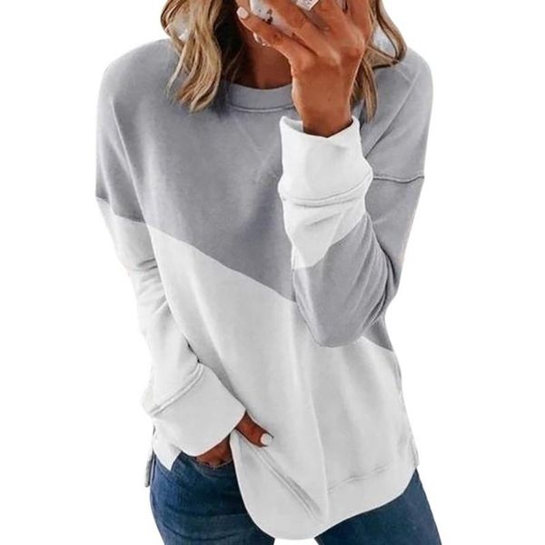 women's hoodies & sweatshirts women stylish color matching spring autumn long-sleeved round neck contrast loose pullover, Black
women's hoodies & sweatshirts women stylish color matching spring autumn long-sleeved round neck contrast loose pullover, Black