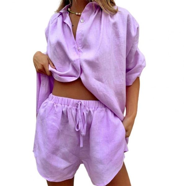 women's tracksuits women outfit lapel single-breasted summer long sleeve turndown collar shirt wide leg drawstring shorts streetwear, Gray
women's tracksuits women outfit lapel single-breasted summer long sleeve turndown collar shirt wide leg drawstring shorts streetwear, Gray
