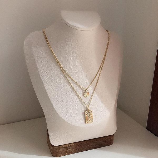 chains double layered necklace square coin clavicle chain simple temperament wild korean jewelry friends gift accessories, Silver
chains double layered necklace square coin clavicle chain simple temperament wild korean jewelry friends gift accessories, Silver