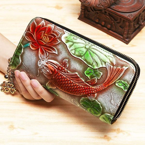 new double zipper wallet rfid ladies wallet long leather atmosphere first layer cowhide, Red;black
new double zipper wallet rfid ladies wallet long leather atmosphere first layer cowhide, Red;black