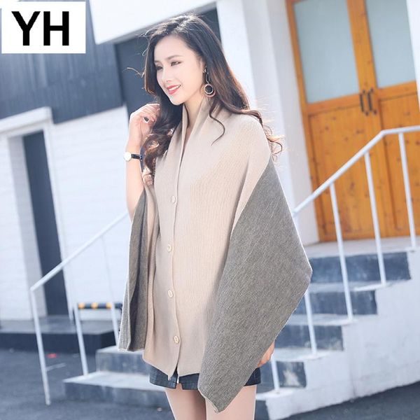 scarves 2021 pin autumn winter women loose knitted poncho shawls lady fashion pashmina striped scarf shawl, Blue;gray
scarves 2021 pin autumn winter women loose knitted poncho shawls lady fashion pashmina striped scarf shawl, Blue;gray