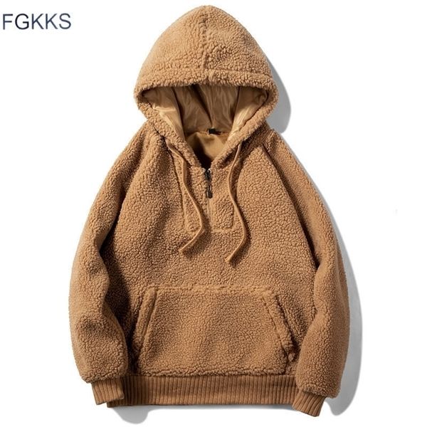 fgkks men hoodies sweatshirts autumn winter new woollen fashion solid color mens hoodies male casual big pocket sweatshirts 201020, Black
fgkks men hoodies sweatshirts autumn winter new woollen fashion solid color mens hoodies male casual big pocket sweatshirts 201020, Black