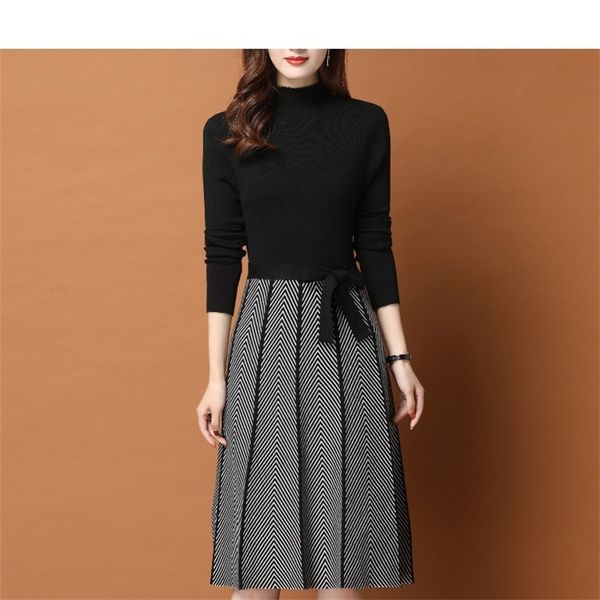 women's sweaters, medium and long bottoms, autumn winter clothes, 2021 new women's foreign style, knee length knitted dress,, White;black
women's sweaters, medium and long bottoms, autumn winter clothes, 2021 new women's foreign style, knee length knitted dress,, White;black