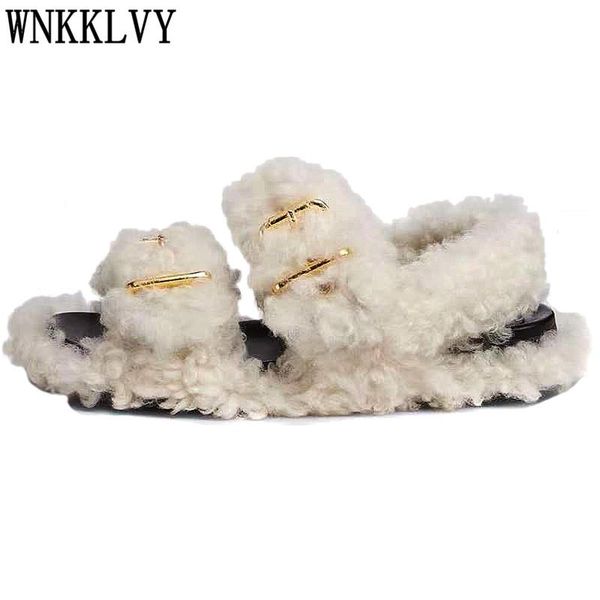 new autumn flat sheep fur shoes women metal buckle strap cusual sandals female outside wear comfort gladiator sandalias, Black 
new autumn flat sheep fur shoes women metal buckle strap cusual sandals female outside wear comfort gladiator sandalias, Black