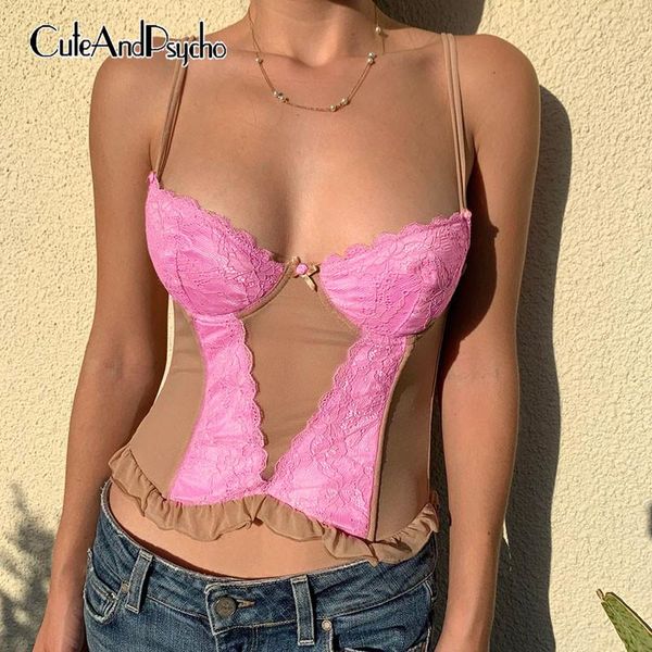women's tanks & camis patchwork y2k crop corset women lace bow ruched cute milkmaid backless vintage cami 90s cuteandpsycho, White
women's tanks & camis patchwork y2k crop corset women lace bow ruched cute milkmaid backless vintage cami 90s cuteandpsycho, White