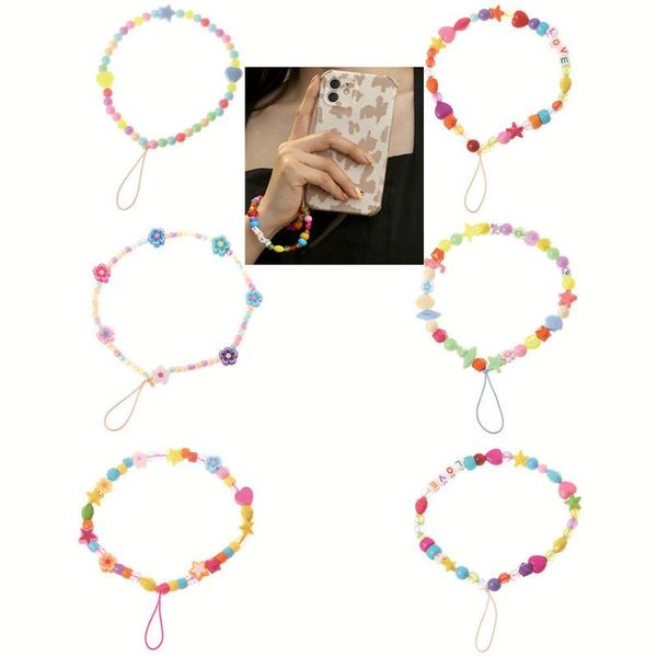 party favor 1pcs mobile phone strap lanyard colorful pearl soft pottery rope for cell case hanging cord women
party favor 1pcs mobile phone strap lanyard colorful pearl soft pottery rope for cell case hanging cord women