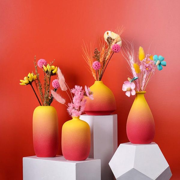 vases gradient color modern frosted ceramic vase country style tablehome decoration dried flower container diy arrangement
vases gradient color modern frosted ceramic vase country style tablehome decoration dried flower container diy arrangement