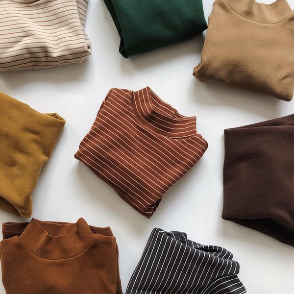 2021 new autumn girls basic shirts winter turtleneck collar striped t shirt for 1-8 years candy color baby boys long sleeve clothes su1a, Blue
2021 new autumn girls basic shirts winter turtleneck collar striped t shirt for 1-8 years candy color baby boys long sleeve clothes su1a, Blue