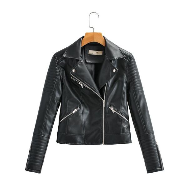 women's leather & faux brand fashion women autumn winter motorcycle jackets ladies long sleeve biker pu punk streetwear black coats
women's leather & faux brand fashion women autumn winter motorcycle jackets ladies long sleeve biker pu punk streetwear black coats