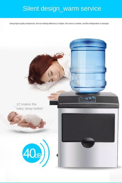 220V Commercial Automatic Ice Maker 25kg / 24H Electric Round Ice Block Cube Making Machine Small Bar Coffee Shop
220V Commercial Automatic Ice Maker 25kg / 24H Electric Round Ice Block Cube Making Machine Small Bar Coffee Shop